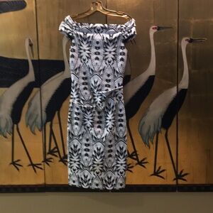 Atelier Nicole Miller ruched knit sheath